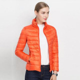 Women Winter Coat 2017 New Ultra Light White Duck Down Jacket Slim Women Winter Puffer Jacket