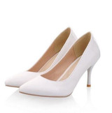 MORAZORA Big Size 34-45 2018 New Fashion high heels women pumps thin heel classic white red nede