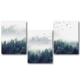 Nordic Decoration Forest Lanscape Wall Art Canvas Poster and Print Canvas Painting Decorative