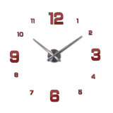 HOT 3d diy Acrylic miroir wall stickers clock watch clocks Quartz Modern reloj de pared home