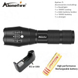 AloneFire E17 XM-L T6 5000LM Aluminum Waterproof Zoomable CREE LED Flashlight Torch light for 18650