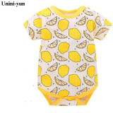 Baby Girls Boys Bodysuits For Infants Newborn Babies Clothes Bebe Summer Children Climb 100% Cotton