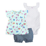 Fashion 2018 Orangemom Summer short sleeve baby sets for baby girl clothes , 3pc cotton girls