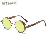 Steampunk Goggles Sunglasses Men Women Luxury Brand Round Sun Glasses For Ladies Retro Circle