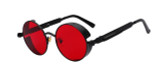 Round Metal Sunglasses Steampunk Men Women Fashion Glasses Brand Designer Retro Vintage Sunglasses