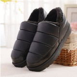 New arrival waterproof women PU leather snow boots warm short plush ankle boot female winter shoes