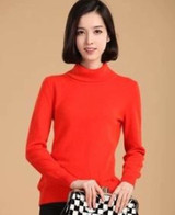 Autumn winter cashmere sweater female pullover high collar  turtleneck sweater women solid