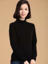 Autumn winter cashmere sweater female pullover high collar  turtleneck sweater women solid