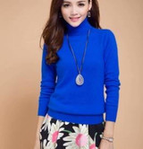 Autumn winter cashmere sweater female pullover high collar  turtleneck sweater women solid