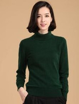 Autumn winter cashmere sweater female pullover high collar  turtleneck sweater women solid