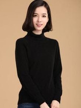 Autumn winter cashmere sweater female pullover high collar  turtleneck sweater women solid
