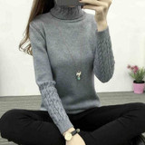 Women Turtleneck Winter Sweater Women 2017 Long Sleeve Knitted Women Sweaters And Pullovers Female