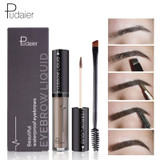 Eyebrow Enhancers Brush Kits Waterproof Henna Eyebrow Gel Black Brown Pigments