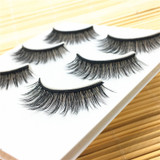 3 pairs natural false eyelashes fake lashes long makeup 3d mink eyelashes