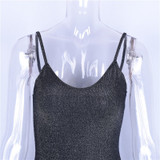 VenusFox high waist bodycon slash backless sexy long dress