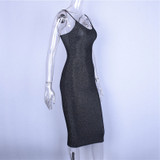 VenusFox high waist bodycon slash backless sexy long dress