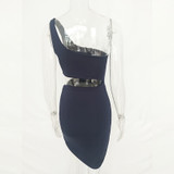 VenusFox Sexy Strapless Off Shoulder Sexy Bodycon Bandage Dress