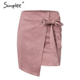 VenusFox sexy high waist split suede skirt VenusFox sexy high waist split suede skirt