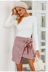 VenusFox sexy high waist split suede skirt VenusFox sexy high waist split suede skirt