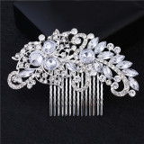 Wedding Headdress Floral Elegant Hair Pearl Hairpin Hair Accessories for Bride Crystal Crown Wedding Headdress Floral Elegant Hair Pearl Hairpin Hair Accessories for Bride Crystal Crown
