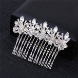 Wedding Headdress Floral Elegant Hair Pearl Hairpin Hair Accessories for Bride Crystal Crown Wedding Headdress Floral Elegant Hair Pearl Hairpin Hair Accessories for Bride Crystal Crown