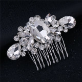Wedding Headdress Floral Elegant Hair Pearl Hairpin Hair Accessories for Bride Crystal Crown Wedding Headdress Floral Elegant Hair Pearl Hairpin Hair Accessories for Bride Crystal Crown