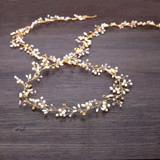 Wedding Headdress Floral Elegant Hair Pearl Hairpin Hair Accessories for Bride Crystal Crown Wedding Headdress Floral Elegant Hair Pearl Hairpin Hair Accessories for Bride Crystal Crown