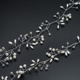 Wedding Headdress Floral Elegant Hair Pearl Hairpin Hair Accessories for Bride Crystal Crown Wedding Headdress Floral Elegant Hair Pearl Hairpin Hair Accessories for Bride Crystal Crown