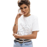 VenusFox Women O-Neck Short Sleeve Graphic Harajuku Tops T-Shirt VenusFox Women O-Neck Short Sleeve Graphic Harajuku Tops T-Shirt