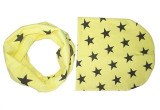 Moeble Baby Spring Hat Set Kids Girls Boys Winter Star Knit Hat Beanie Scarf Infant Hats Set Child