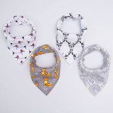 Muslin life 20 styles 4pcs/lot bibs burp cloth print Arrow wave triangle baby bibs cotton bandana