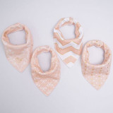 Muslin life 20 styles 4pcs/lot bibs burp cloth print Arrow wave triangle baby bibs cotton bandana