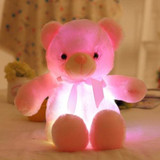 BOOKFONG 50cm Creative Light Up LED Teddy Bear Stuffed Animals Plush Toy Colorful Glowing Teddy Bear