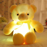 BOOKFONG 50cm Creative Light Up LED Teddy Bear Stuffed Animals Plush Toy Colorful Glowing Teddy Bear