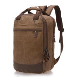 Factory direct foreign trade trend of casual canvas bag man bag computer backpack student leisure