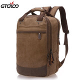 Factory direct foreign trade trend of casual canvas bag man bag computer backpack student leisure