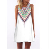 BHflutter Vestidos 2017 New Style Summer Dress Sleeveless Hearts Print Casual Women Dress Above Knee