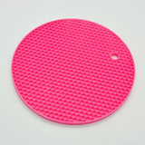 18cm Round Silicone Non-slip Heat Resistant Mat Coaster Cushion Placemat Pot Holder Kitchen