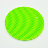 18cm Round Silicone Non-slip Heat Resistant Mat Coaster Cushion Placemat Pot Holder Kitchen