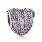 100% Authentic 925 Sterling Silver Heart Shape Charm Beads Fit pandora Charm Bracelet DIY Original