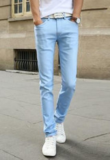 2017 New Fashion Men's Casual Stretch Skinny Jeans Trousers Tight Pants Solid Colors 2017 New Fashion Men's Casual Stretch Skinny Jeans Trousers Tight Pants Solid Colors
