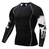 Punisher Compression Shirt Men Breathable Quick Dry T Shirt Bodybuilding Top Crossfit Tee Fitness