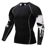 Punisher Compression Shirt Men Breathable Quick Dry T Shirt Bodybuilding Top Crossfit Tee Fitness