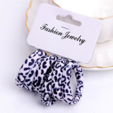 6PCS/Pack New Korean Cotton Print Hair Ropes Leopard High Elastic Headband Elegance Hair Bands For