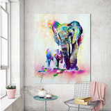 HDARTISAN Animal Painting Canvas Art Expressionism Colorful Elephant Wall Pictures For Living Room Home Decor Printings HDARTISAN Animal Painting Canvas Art Expressionism Colorful Elephant Wall Pictures For Living Room Home Decor Printings