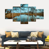 Wall Art HD Print Home Decoration 5 Pieces Cherry Blossom Trees Canvas Painting Picture Poster Modular For Bedroom