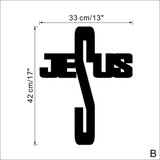 Christian Jesus Cross Art home decor vinyl Wall sticker Wallpaper wall decals