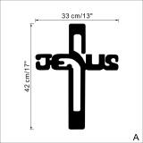 Christian Jesus Cross Art home decor vinyl Wall sticker Wallpaper wall decals