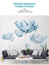 Creative warm wall sticker Nordic flower self-adhesive stickers bedroom living room decoration house decoration wall decor