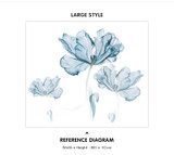 Creative warm wall sticker Nordic flower self-adhesive stickers bedroom living room decoration house decoration wall decor